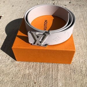 Light Grey Louis Vuitton Belt